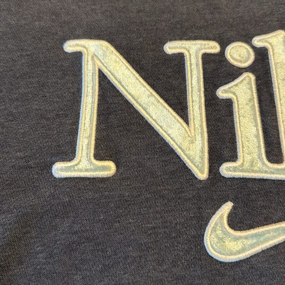 EUC! Nike Sportwear Femme Fleece GX Crew Crop Sweatshirt, sz M - Picture 3 of 5